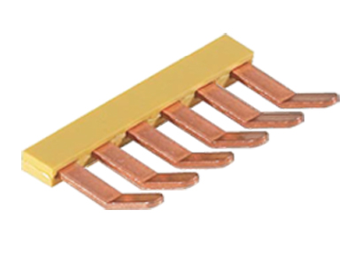 Соед. мостик IVBS WK4 E-6 - Соединительный мостик, для установки в зажимную клетку, изолированный, толщина 1 мм, угловой, 6 полюсов, для клемм: WK 4 E/U