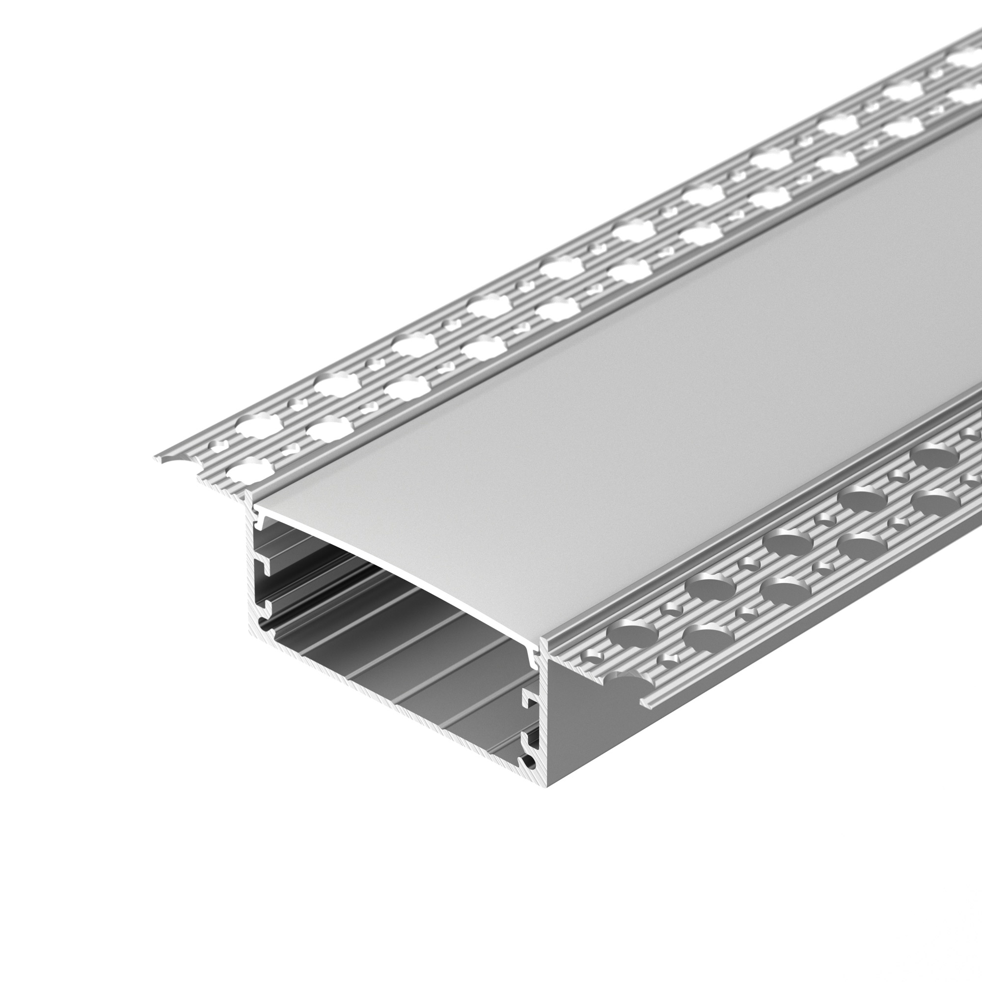 Профиль LINIA60-FANTOM-3000 ANOD 046410 - Алюминиевый анодированный профиль для встраивания в гипсокартон.  Габаритные размеры (LхWхH): 3000x100x25,3 мм, паз для установки 61х22,2 мм. Ширина площадки для ленты - 50 мм. Экраны и заглушки приобретаются отде