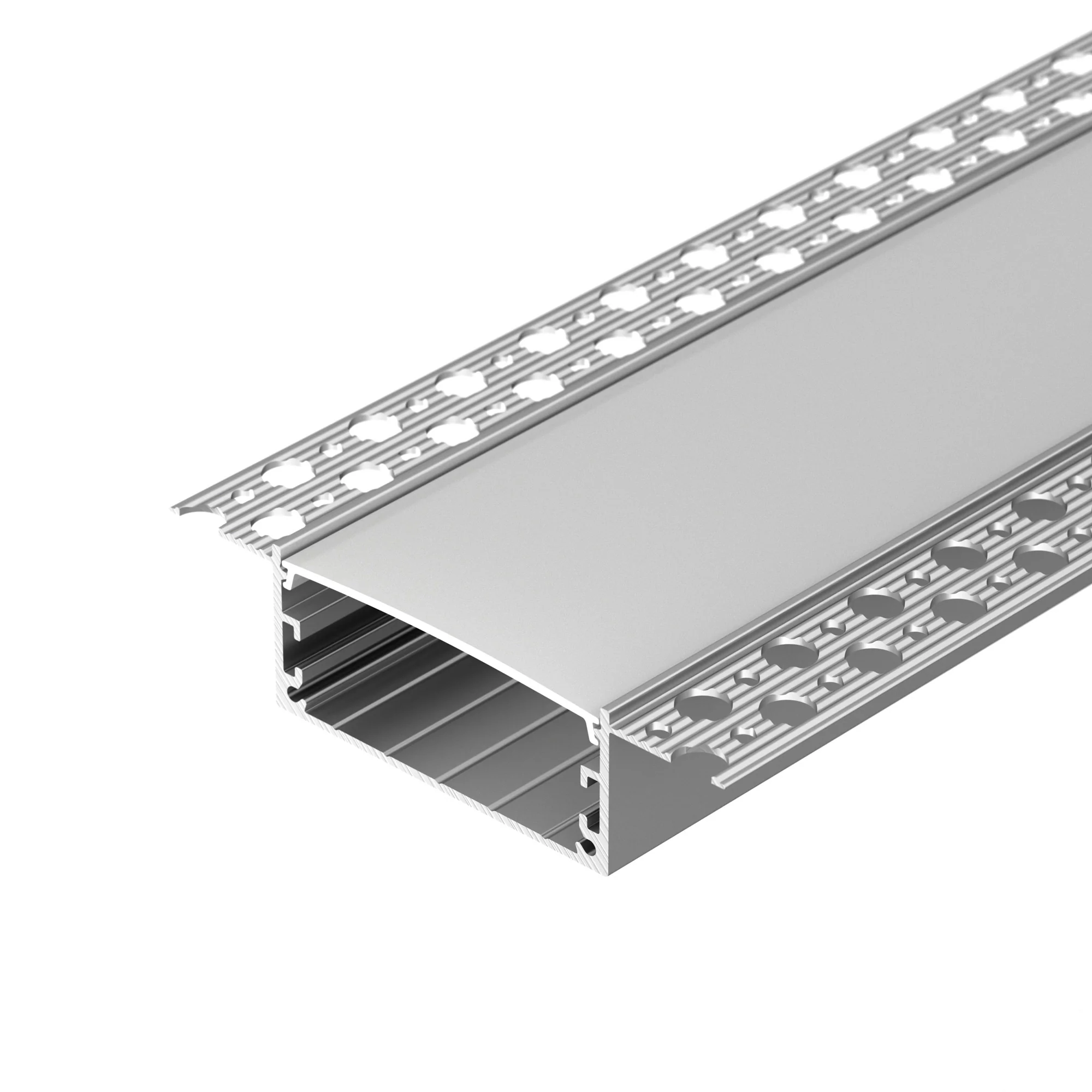 Профиль LINIA60-FANTOM-3000 ANOD 046410 - Алюминиевый анодированный профиль для встраивания в гипсокартон.  Габаритные размеры (LхWхH): 3000x100x25,3 мм, паз для установки 61х22,2 мм. Ширина площадки для ленты - 50 мм. Экраны и заглушки приобретаются отде