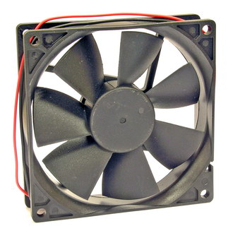 RQD 9225HS 12VDC - Вентилятор 12В 92x92х25мм, 3000 об/мин., 85м3/час, 32дБ, подшипник скольжения, тип вывода - провод