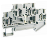 Этажная клемма UJ5-2.5/2-2DX24E - Этажная клемма, с диодом, с LED 24V, серия E, тип фиксации провода: пружинный, номинальное сечение: 2,5 мм кв., 26A, 500V, ширина: 5,2 мм, цвет: серый, стандарт GB/T14048.1, тип монтажа: DIN 35