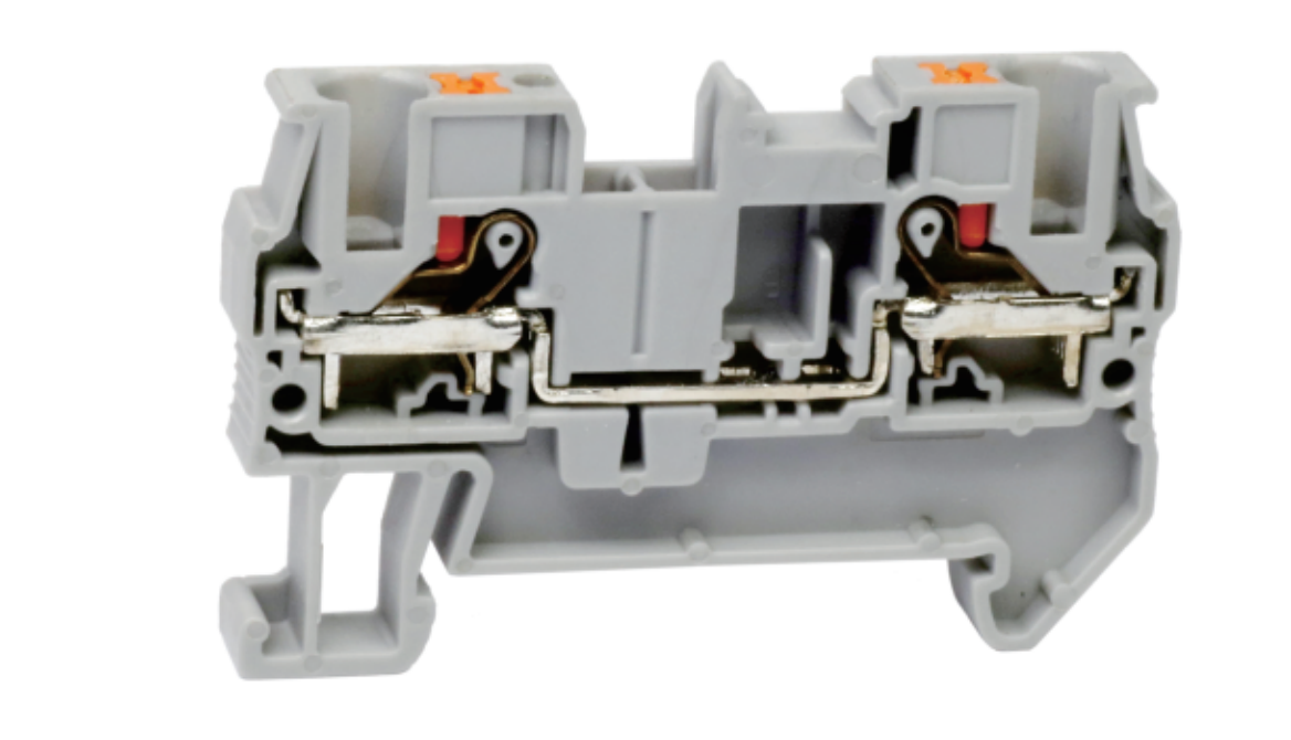 Проходная клемма UJ6-4 - Проходная клемма, тип фиксации провода: push-in, номинальное сечение: 4 мм кв., 32A, 800V, ширина: 6,2 мм, цвет: серый, тип монтажа: DIN 35