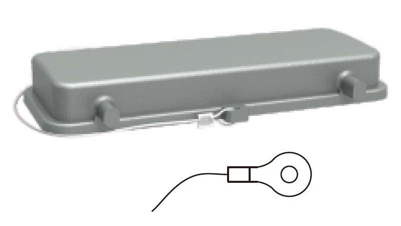 Защитная крышка D24B-MCV-4g/2S - Защитная крышка, металлическая, типоразмер D24B, без защелок (стопора для двух защелок), стропа с кольцевым наконечником от утери