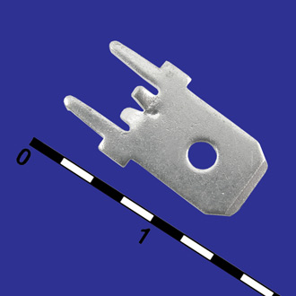 DJ621-6.3 - Клемма ножевая 6.3мм на плату