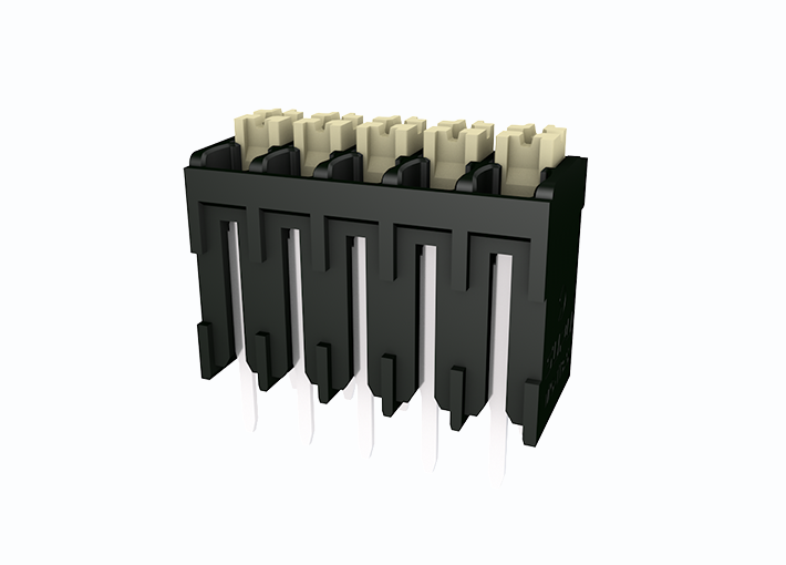 Розеточный разъем на плату MC-TI3.5V02P-BK-0001 - Клемма, вертикальный подвод кабеля, на плату, шаг: 3.5 мм, 2 полюса, фиксация провода Push-In, исполнение: стандартное, 200V, 17,5A, цвет: черный