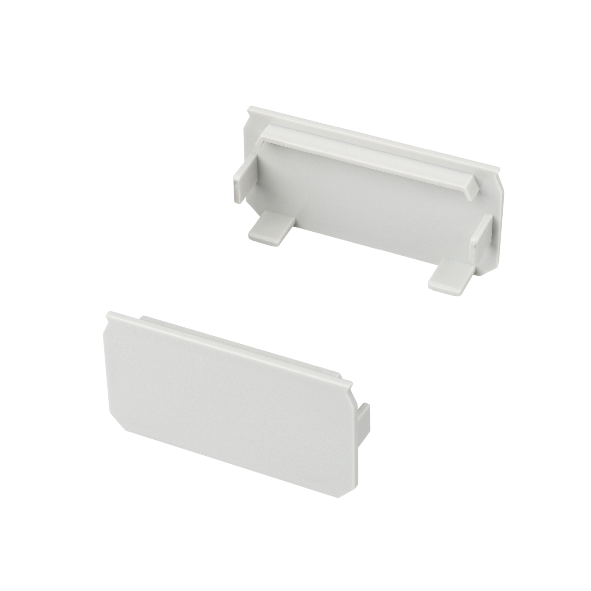 Заглушка для KLUS-POWER-W50H25-F-HIDE 028935 - Комплект заглушек для профиля KLUS-POWER-W50H25-F-HIDE. Цвет - серебристый.  В комплекте 2 заглушки, цена за комплект.
