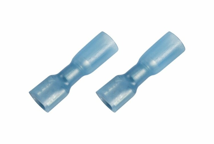 Клемма плоская полностью изолированная термоусаживаемая РПи-м-т 2.5-(6.3)/РпИм-т 2-7-0,8 гнездо 6.6 мм 1.5-2.5 мм2 синий 08-0634