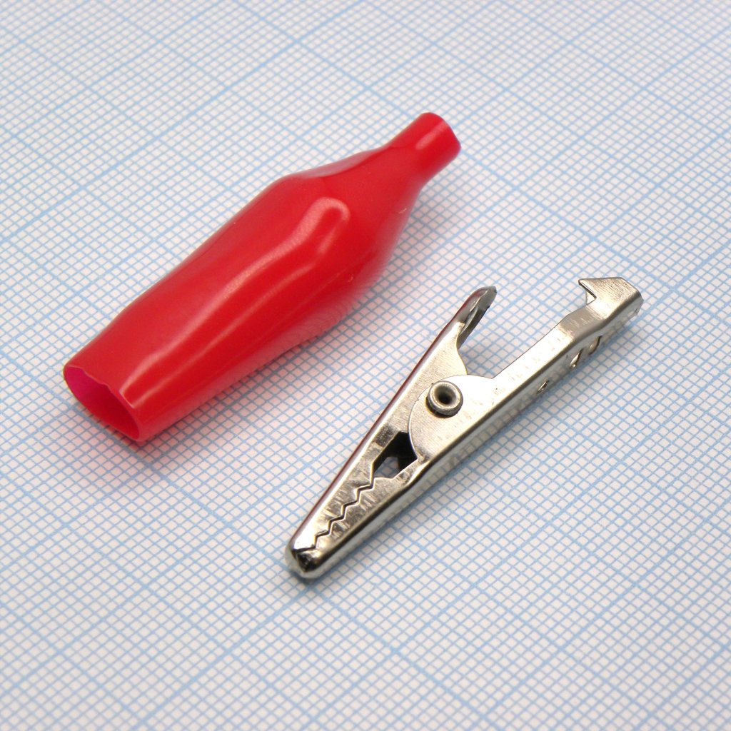крокодил   8003 RED(1227) - зажим типа крокодил