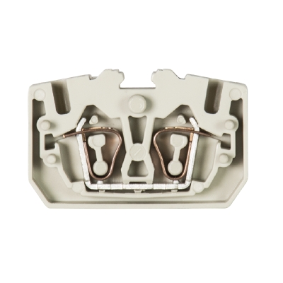 Клемма WKF 2,5/M - Проходная клемма, тип фиксации провода: пружинный, номинальное сечение: 2,5 мм кв., 24А, 800V, ширина: 5 мм, цвет: серый, тип монтажа: нет