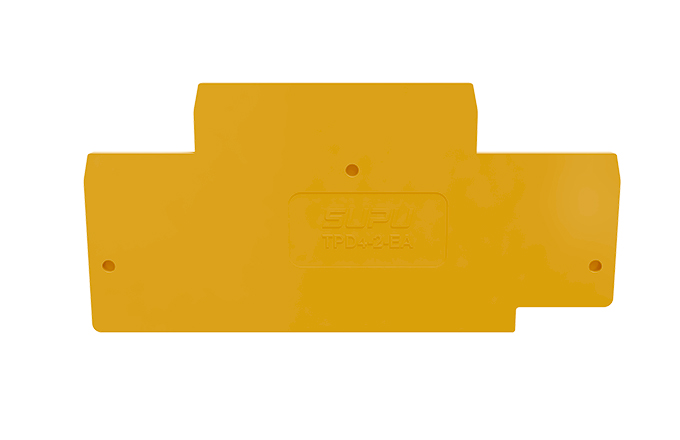 Торцевая крышка TPD4-2-OG-EA - Торцевая крышка для клемм TPD4-2-..., цвет: оранжевый