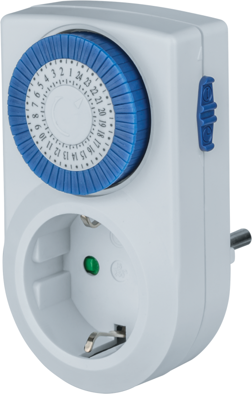 Таймер 61 557 NTR-A-S01-WH розет. электромех. 61557