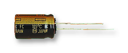 EEUFC1A471B - Конденсатор алюминиевый электролитический 470мкФ 10В 20% (8 X 11.5мм) радиальные выводы 5мм 555мА 2000час 105°С автомобильного применения Лента в коробке