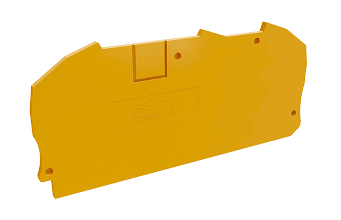 Торцевая крышка TP16-3-OG-EA - Торцевая крышка для клемм TP16-3-..., цвет: оранжевый