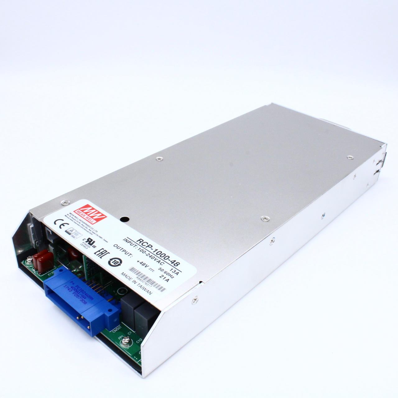 RCP-1000-48 - AC-DC, 1008Вт, вход 90…264V AC, 47…63Гц /120…370В DC, выход 48В/0…21A, рег. вых=±3.5%Uном, изоляция 3000В AC, в кожухе 295х127х41мм, -20…+60°С