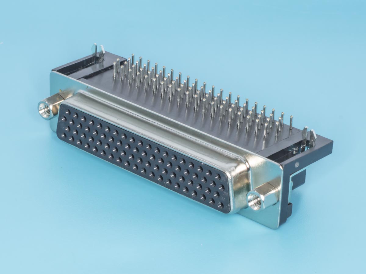 DHR-78F - Разъем 78 контактов высокой плотности, гнездо на плату, прямой угол 7.2мм