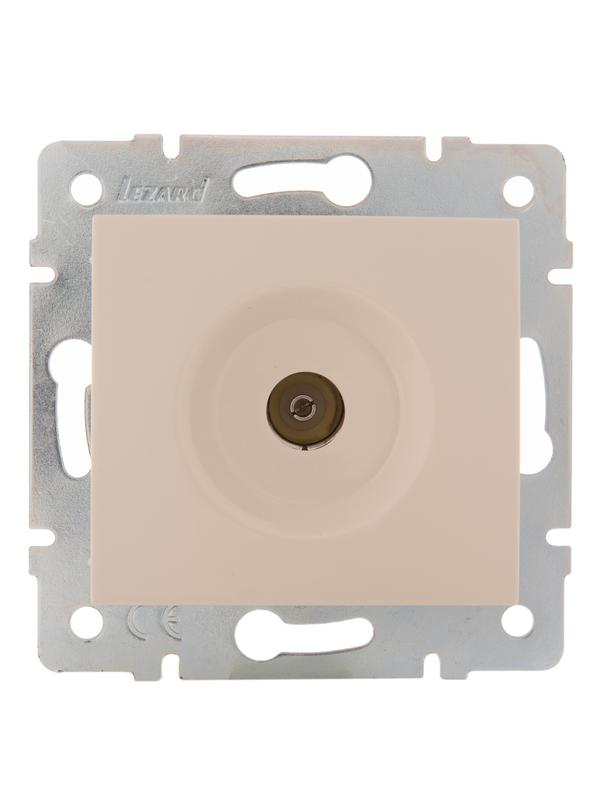 Розетка телевизионная оконечная TV СП Karina механизм крем. 707-0388-130