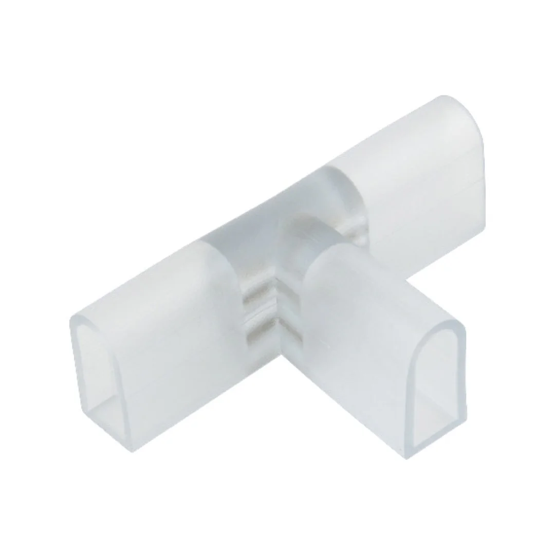 Соединитель контактный Т-образный UTC-K-32/N21 CLEAR 010 POLYBAG для светодиодных лент ULS-N21 NEON 220В, 8x16мм 2 контакта прозрачный цвет 10 штук в пакете