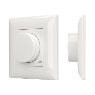 Панель Rotary SMART-P19-MIX (3V, 2.4G) 025136 - Накладная роторная панель 2.4 ГГц, цвет белый. Материал - пластик. Для управления MIX (CCT) источниками света (ШИМ). Управление цветовой температурой с помощью роторного вращателя. Питание/рабочее напряжение