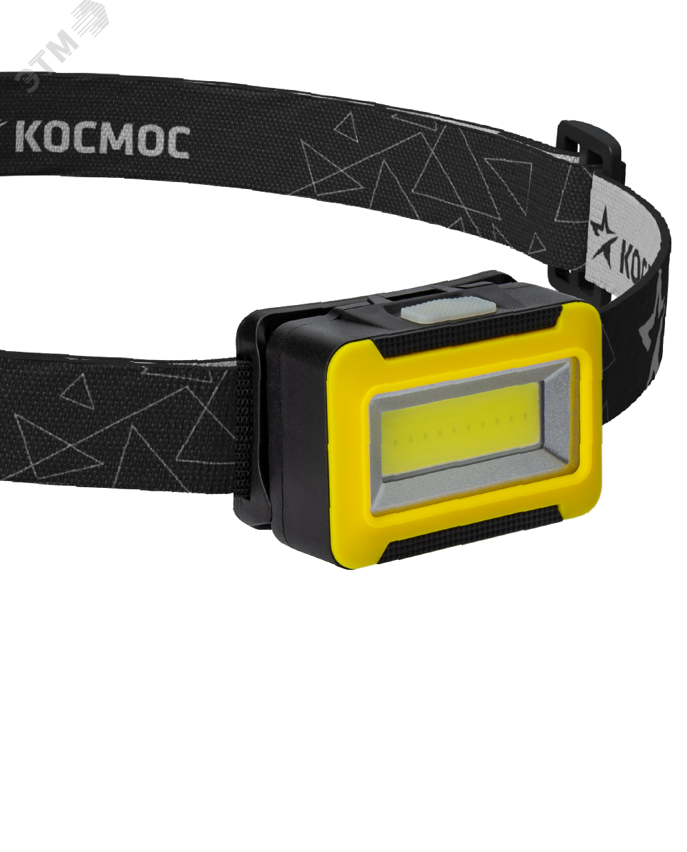 Фонарь налобный 3Вт COB LED 3xAAA корпус ABS-пластик регулируемый эласт. ремешок KOC518B