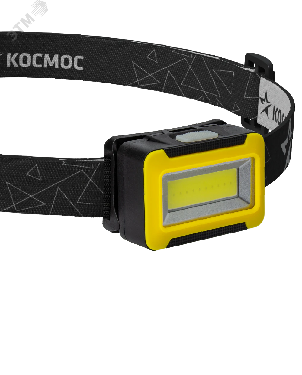 Фонарь налобный 3Вт COB LED 3xAAA корпус ABS-пластик регулируемый эласт. ремешок KOC518B