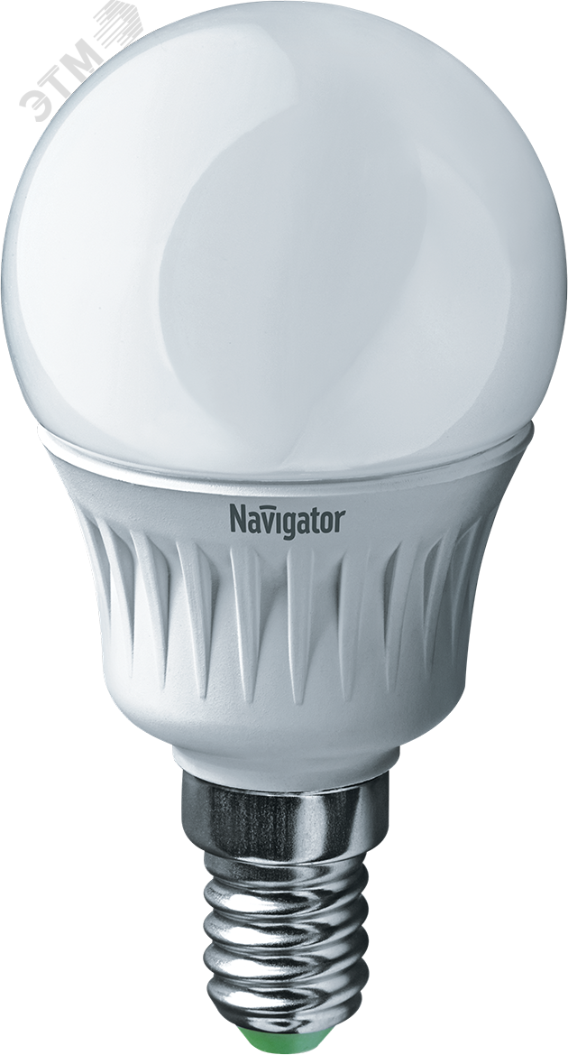 Лампа светодиодная LED 5вт E14 теплая шар 18857