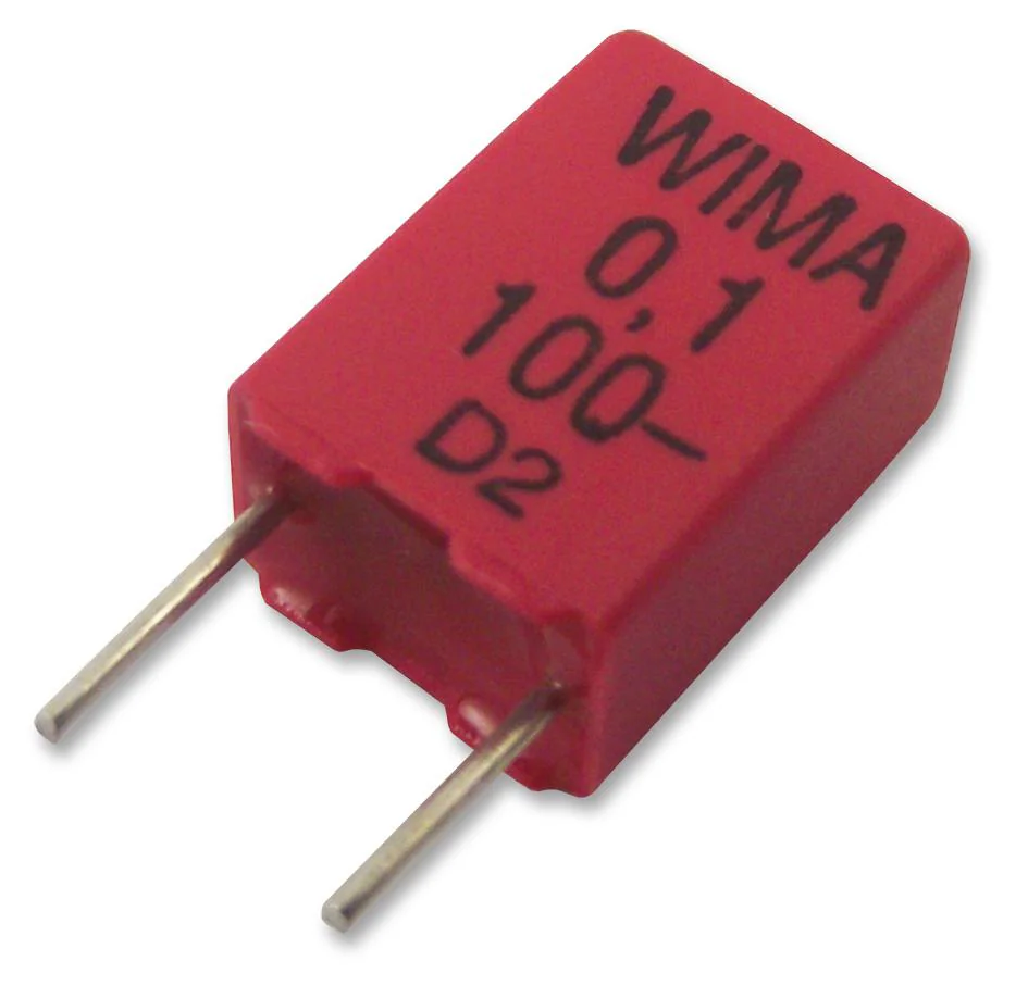 MKP2D031001F00KSSD - Конленсатор пленочный 0.1мкФ 100В полипропиленовый ±10% (7.2 X 5 X 10мм) радиальный пластиковый прямоугольный корпус 5мм 100°C автомобильного применения россыпь
