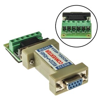 RS-232 TO RS-485 C - Преобразователь интерфейса RS-232 to RS-422/485, 300…115200 bps, дальность связи: сторона RS-232 - до 5м/сторона RS485 - до 1200м, 0…75°C (STM4855)
