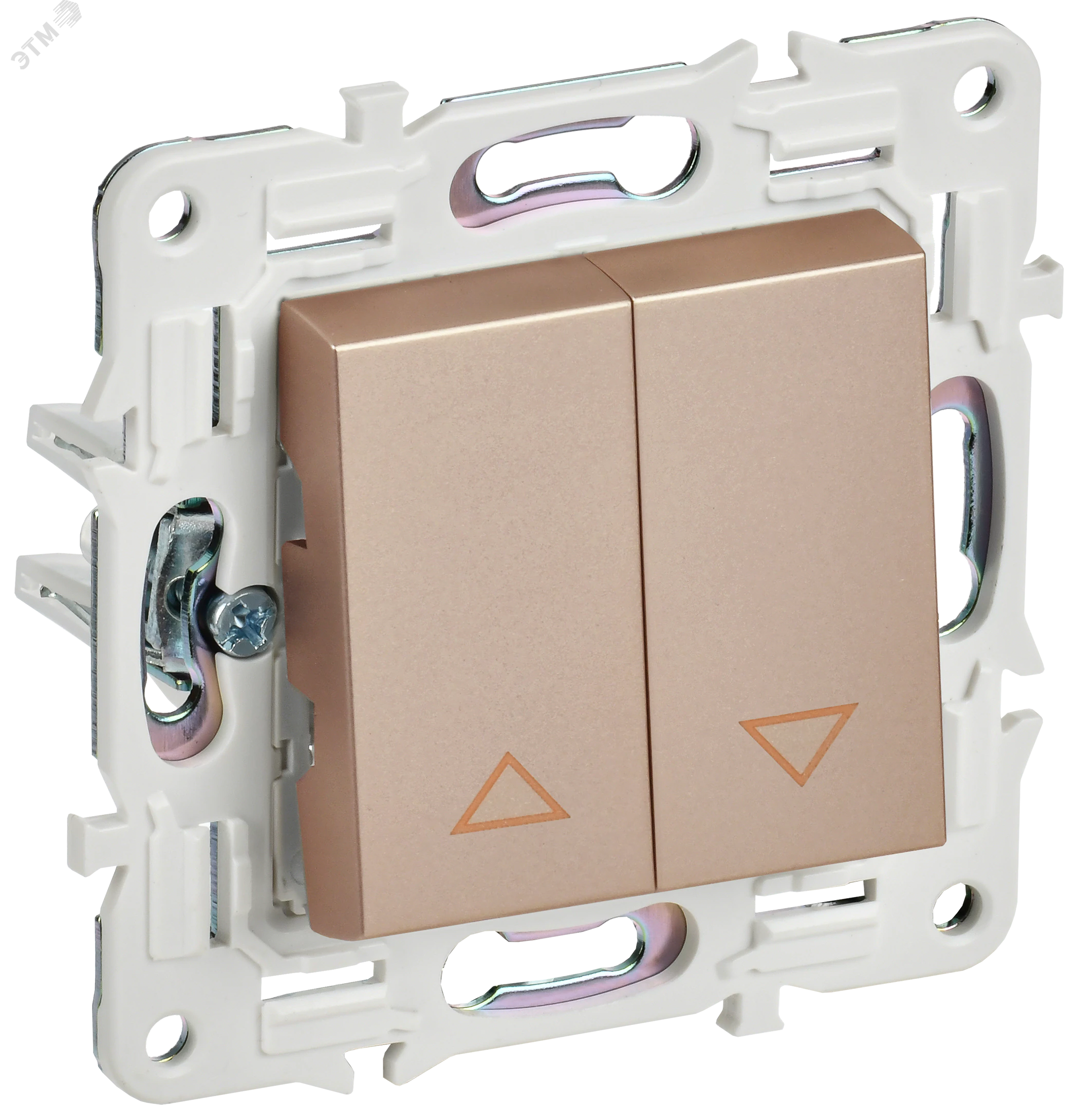 SKANDY Выключатель жалюзи 10А SK-V12Sa песочный IEK SK-V15-0-10-K98