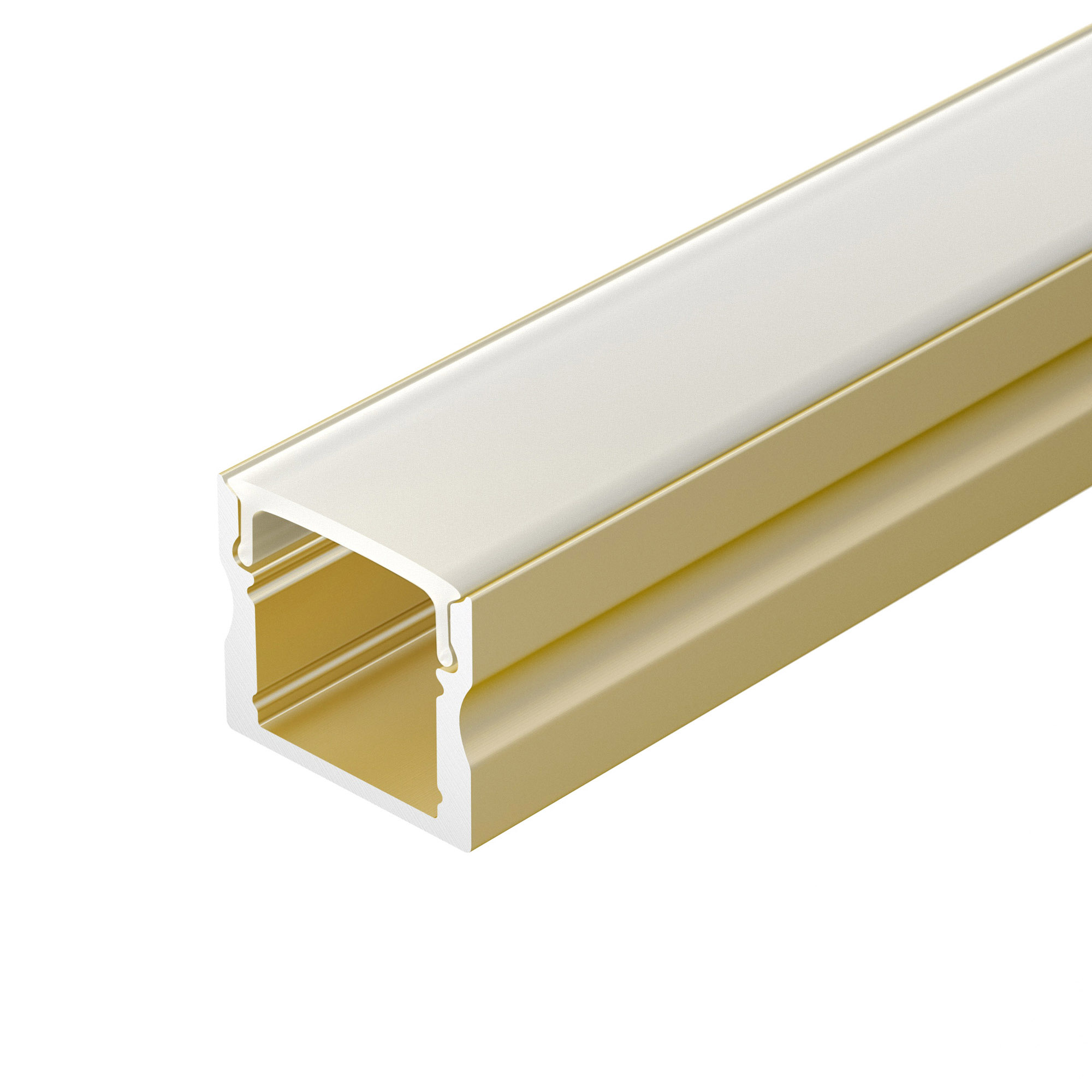Профиль ARH-LINE-1715-2000 ANOD GOLD 039988 - Алюминиевый анодированный накладной профиль для светодиодных лент и линеек. Цвет - золотой. Габаритные размеры (L?W?H): 2000x17x14,5 мм. Ширина площадки для ленты 12 мм. Экраны, заглушки и другие аксессуары пр