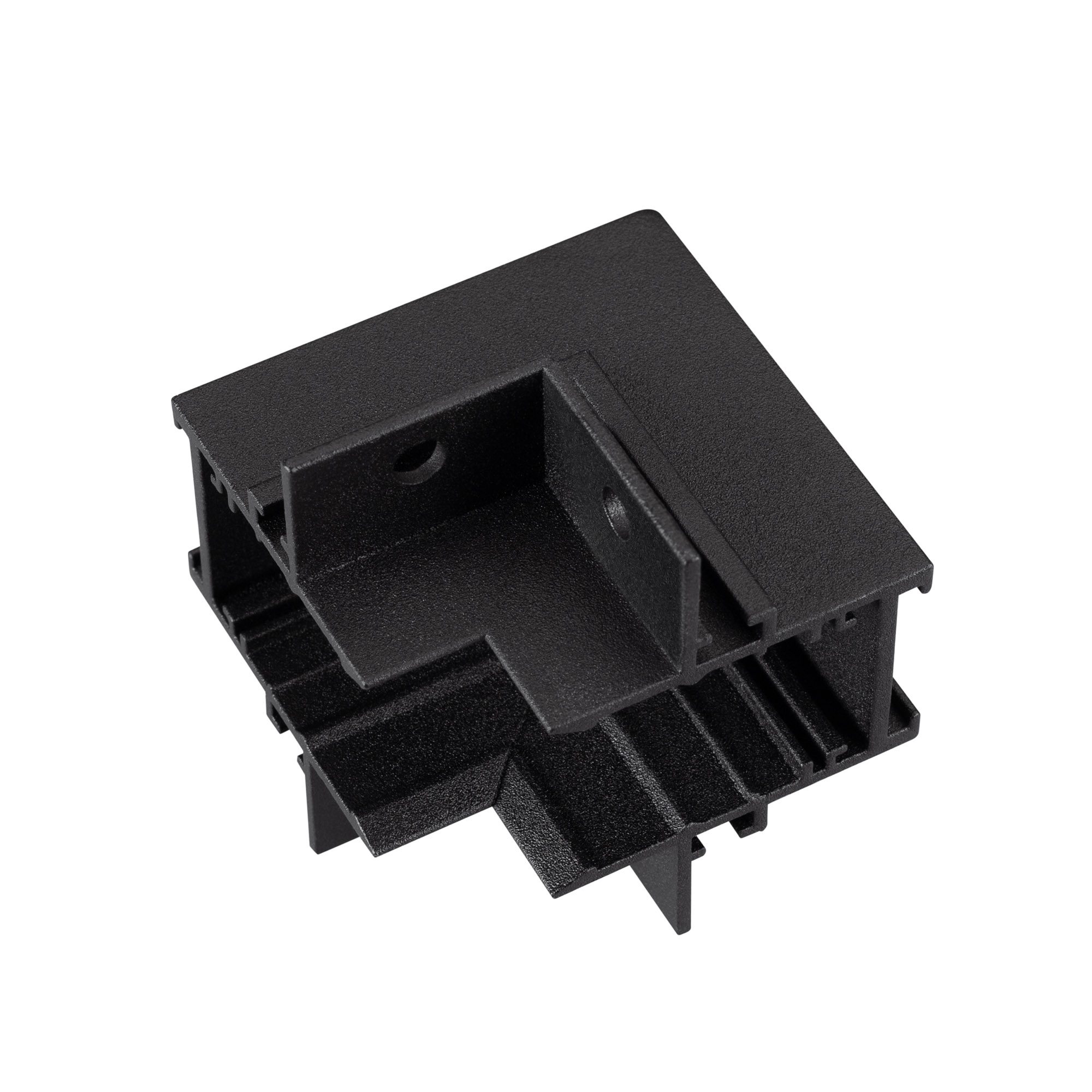 Коннектор угловой MAG-CON-MINI-2538-FDW-L90-INT (BK) 049051 - Угловой коннектор для встраиваемого трека MAG-TRACK-MINI-2538-FDW. Материал алюминий, цвет черный. Не содержит токоведущих дорожек. Размеры 62x62x49x38мм. Аксессуары для соединения с треком при