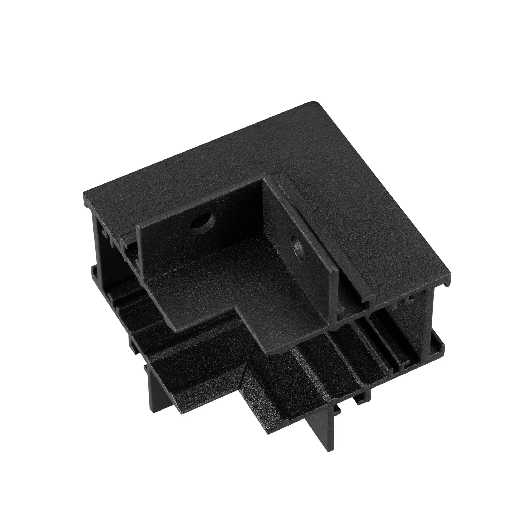 Коннектор угловой MAG-CON-MINI-2538-FDW-L90-INT (BK) 049051 - Угловой коннектор для встраиваемого трека MAG-TRACK-MINI-2538-FDW. Материал алюминий, цвет черный. Не содержит токоведущих дорожек. Размеры 62x62x49x38мм. Аксессуары для соединения с треком при
