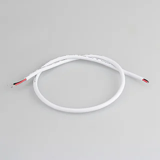 Провод питания ARL-MOONLIGHT-20AWG-2W-D4.5-CU-500 White 025548 - Провод питания для гибкого неона MOONLIGHT. 2 проводника, калибр проводника 20AWG, материал проводника - лужёная медь, внешний диаметр 4,5 мм. Внешняя оболочка - ПВХ белого цвета. Длина кабе