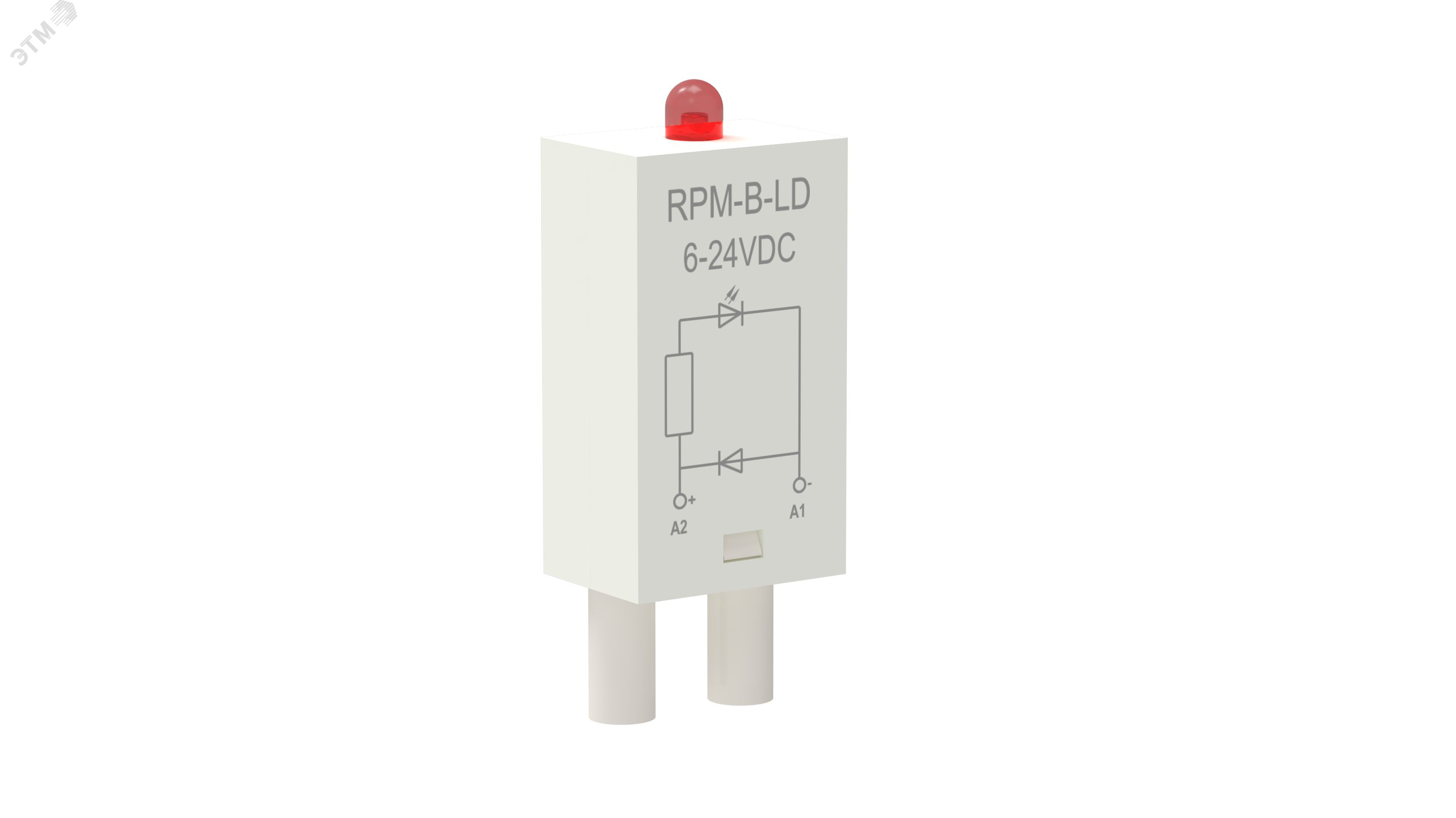 Модуль защиты для реле диод+светодиод 6-24В DC RPM-B-LD-DC6-24V
