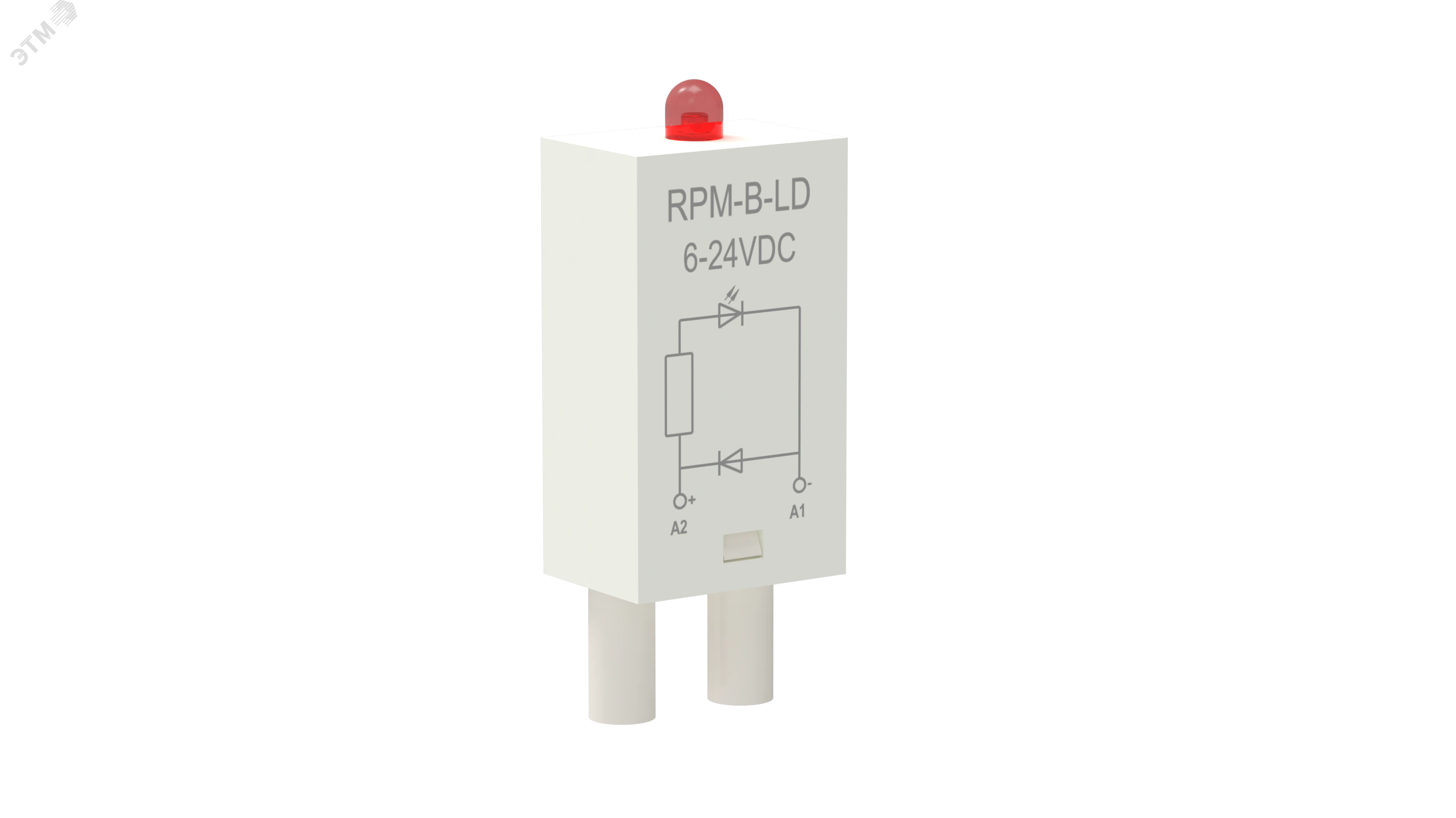 Модуль защиты для реле диод+светодиод 6-24В DC RPM-B-LD-DC6-24V