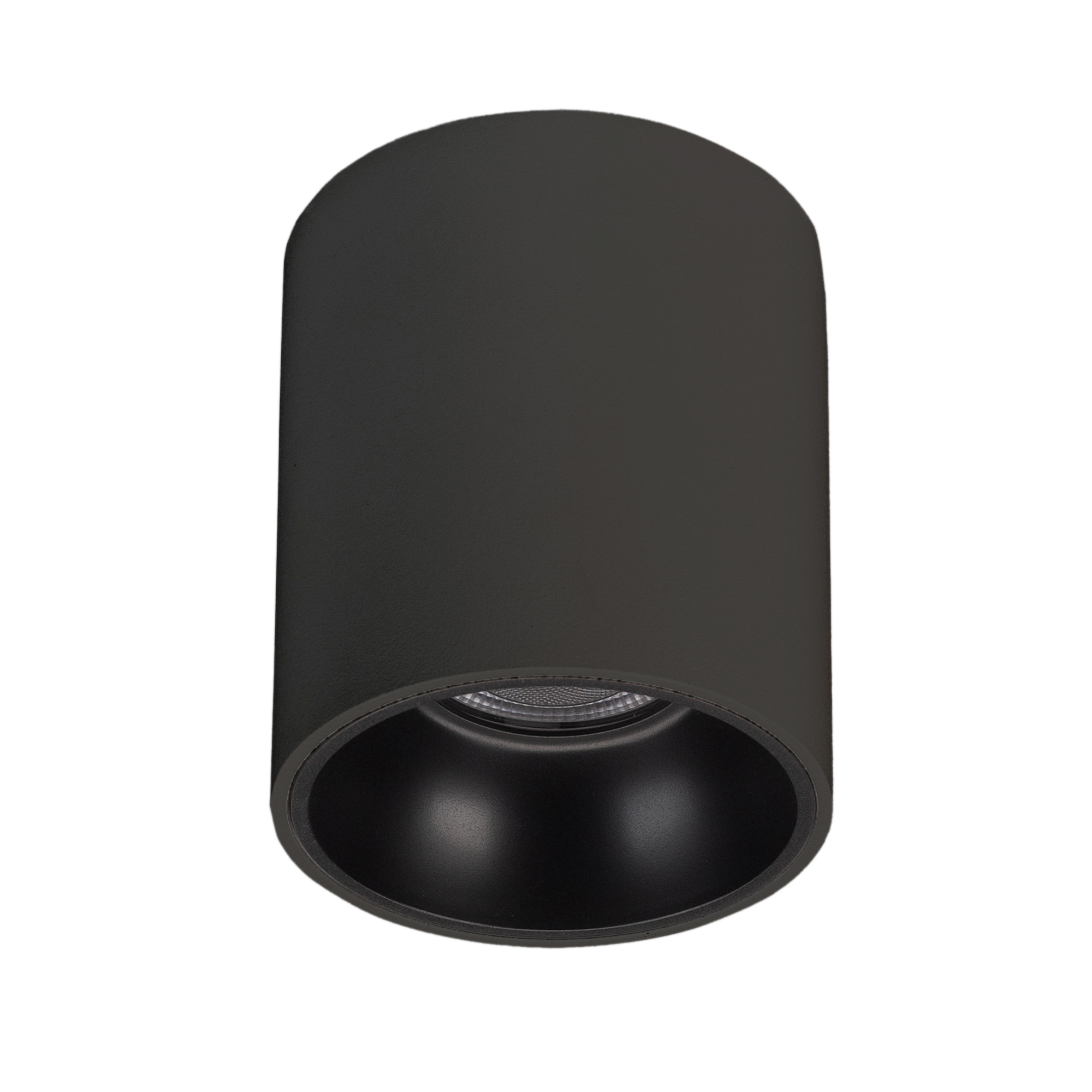 Светильник SP-SALT-R75-8W Warm3000 (BK, 40 deg, 230V) 039379 - Накладной интерьерный светильник. Мощность 8 Вт, св. поток 580 лм, 73 лм/Вт, теплый 3000 K, CRI>90, угол 40°, напряжение питания 230 В. Черный круглый корпус с черной вставкой из алюминия, сте