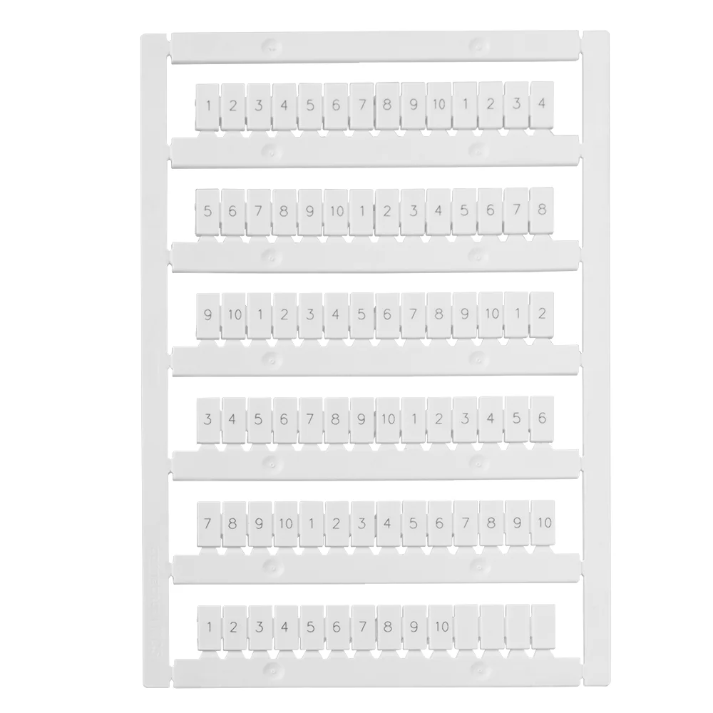 Маркировка для лазерной печати "1-10" OptiClip MC5/H/1-10 (10шт) 332722