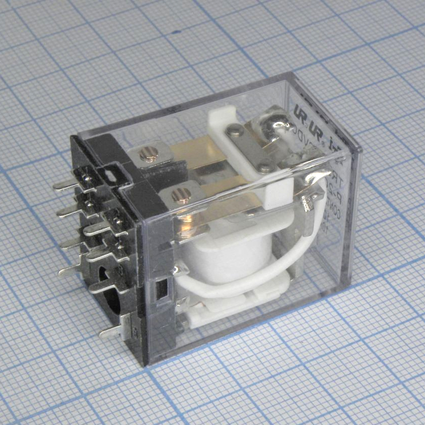 TRL-110VDC-P-2C - Реле силовое, 110VDC, 10A, 2 переключения, в плату