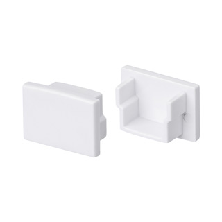 Заглушка ARH-DECORE-S12-LINE-EDGE глухая 023895 - Заглушка глухая для профиля ARH-DECORE-S12-LINE-EDGE. Пластик, цвет - белый. Цена за шт.