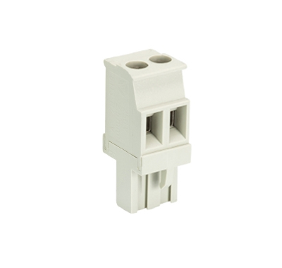 Розетка Wiecon 8213 B / 2 VR - Розеточный разъем, прямой, на кабель, шаг 5,08 мм, 2 полюса, номинальное сечение: 2,5 мм кв., винтовая фиксация провода, 400V, 12А, с маркировкой, цвет: серый, серия 8213 B VR