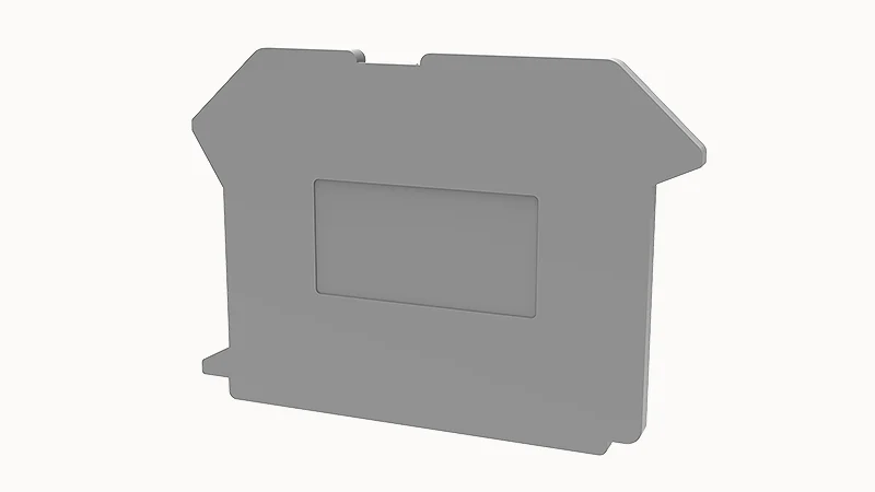 Торцевая крышка D-PC4-TW-01P-11 - Торцевая крышка, для клемм PC4-TW..., цвет: серый