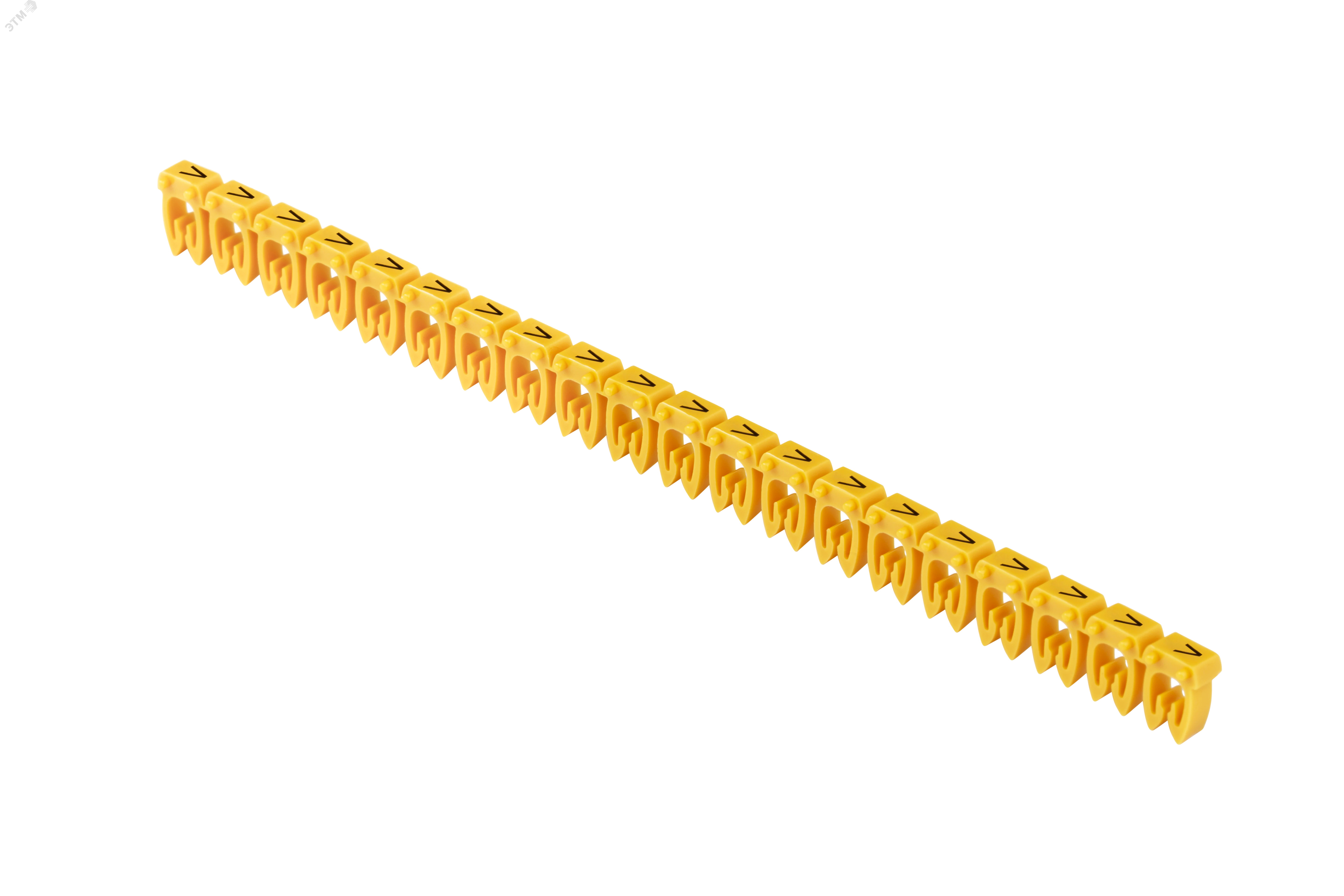 Маркер открытого типа KE 1,5-2,5мм2 символ "V" (200шт/упак) IEK UMK-KE2-V