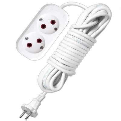 Удлинитель 2х2м без заземл. 6А IP20 У6-011М ПВС 2х0.75 011М-02