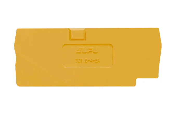 Торцевая крышка TC1.5-4-OG-EA - Торцевая крышка для клемм TC1.5-4-..., цвет: оранжевый