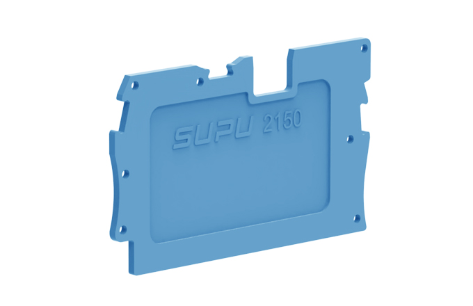 Торцевая крышка 2150-1294 - Торцевая крышка для клемм с разъемом, TA1.5, цвет: синий