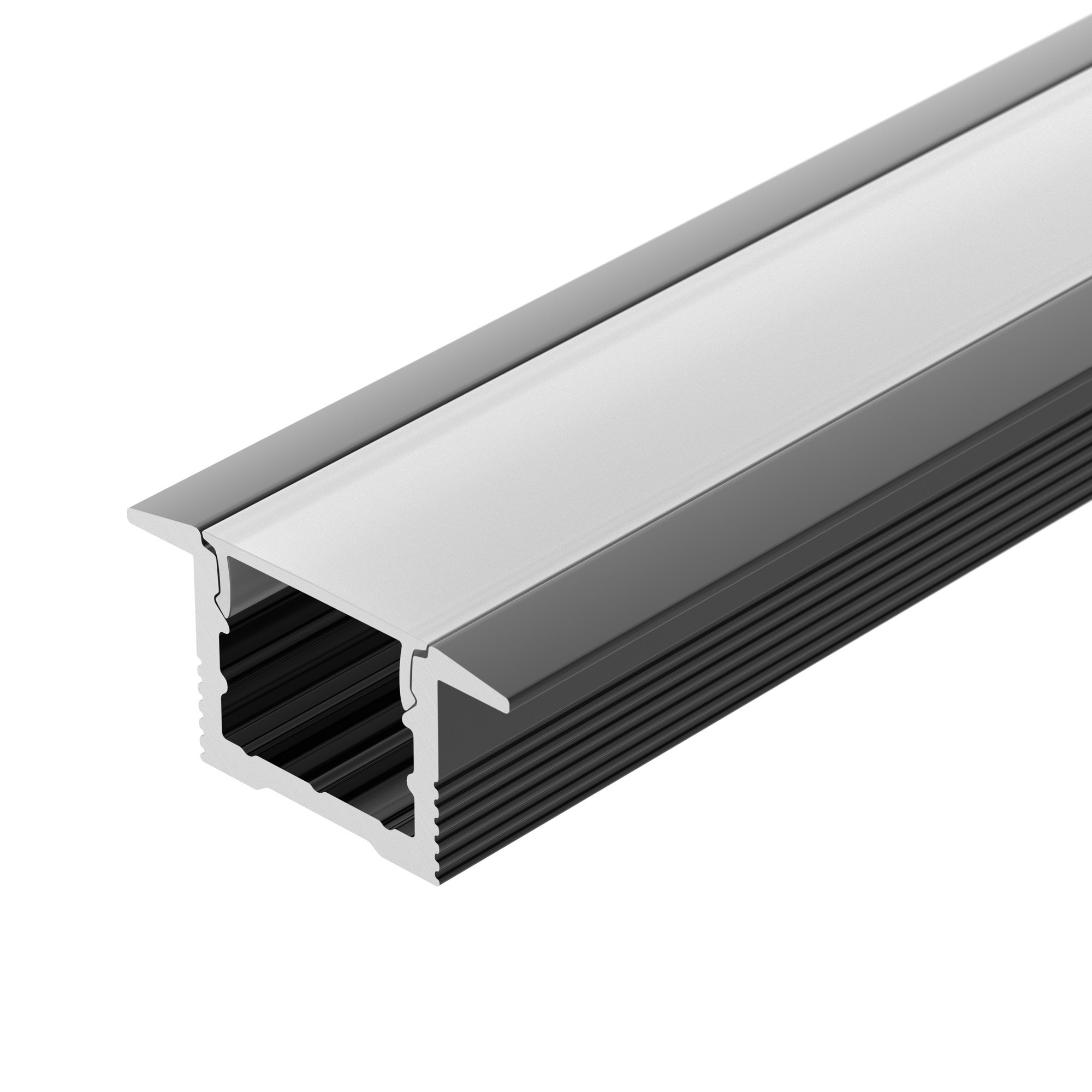 Профиль SL-SLIM-H13M-F25-2000 BLACK 037114 - Алюминиевый профиль для светодиодных лент и линеек. Цвет - чёрный RAL9005 (порошковая окраска). Габаритные размеры (LхWхH): 2000x25x13 мм, паз для установки 16 мм. Ширина площадки для ленты 12 мм