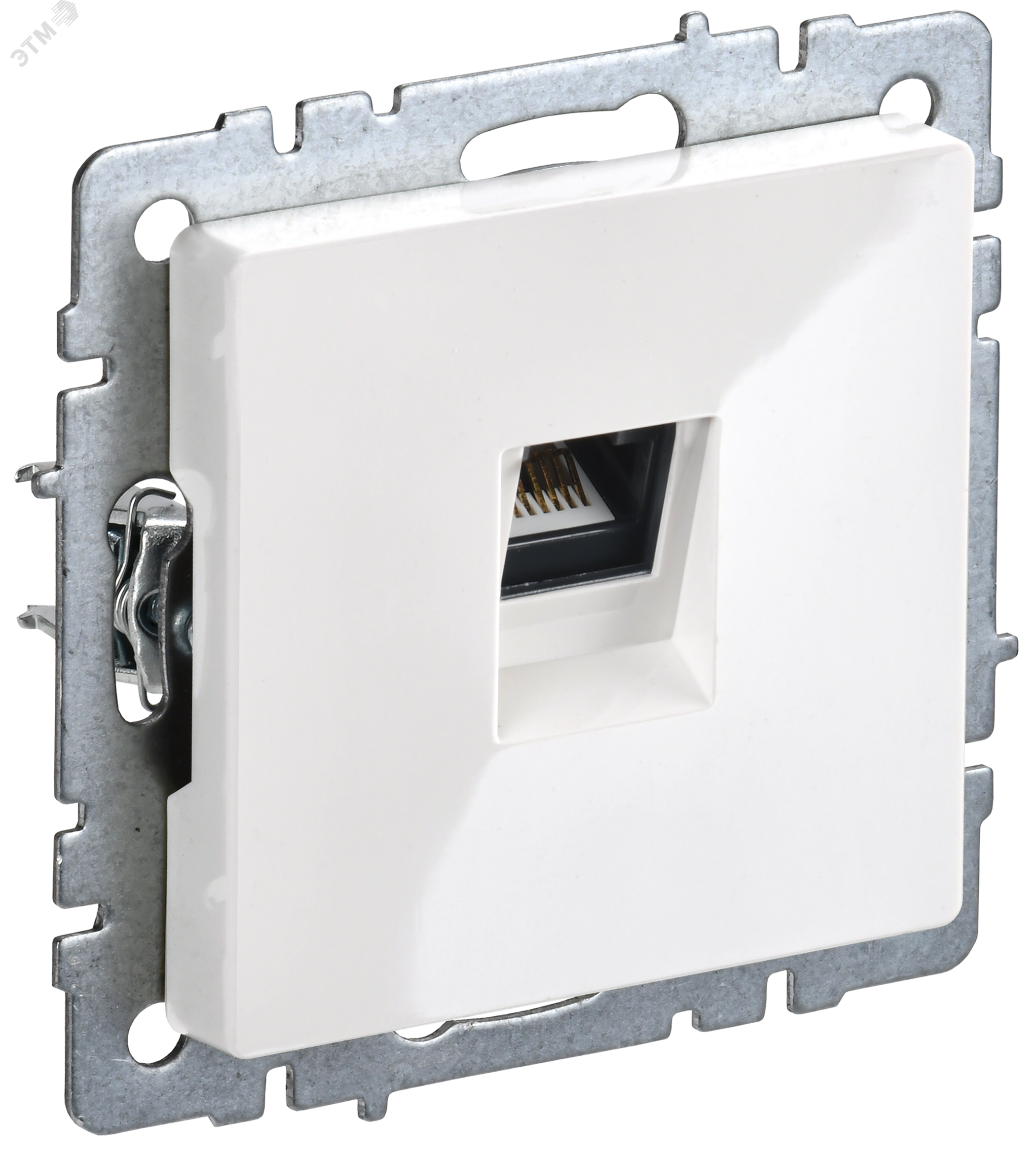 Розетка компьютерная СП RJ45 кат.5E BRITE РК10-БрБ бел. BR-K10-1-K01