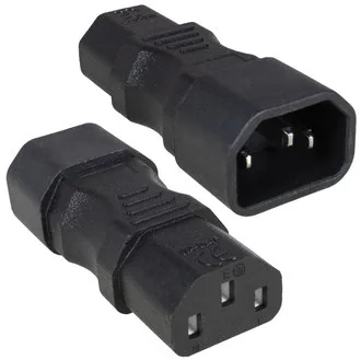 AC-009 - Разъем питания серии AC, переходник стандарта C13 на C14, 10А 250В