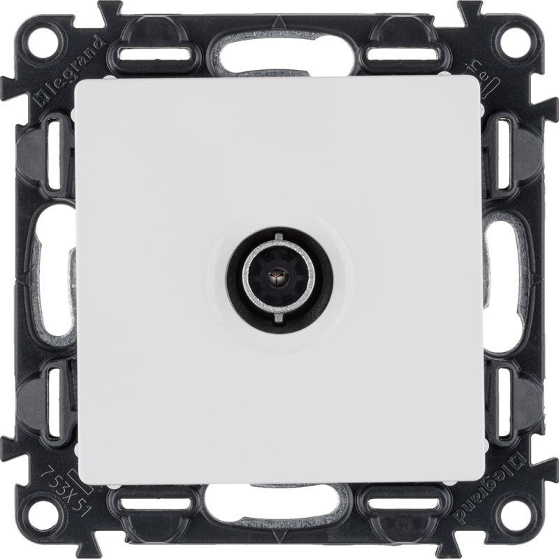 Valena LIFE Розетка ТВ c топологией звезда 0-2400 МГц С лицевой панелью Белая 753451