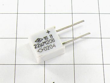 Конденсатор К53-16 22мкФ 20В 20% "5"