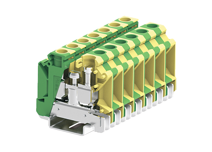 Заземляющая клемма 316993 - Заземляющая клемма, SUK16, тип фиксации провода: винтовой, номинальное сечение: 16 мм кв., ширина: 12,2 мм, цвет: желто-зеленый, тип монтажа: DIN 35